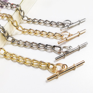 Chaîne de suspension pour sacs DIY, accessoires en fer plaqué or et argent pour la décoration de sacs bandoulière 712 - Product Image 1