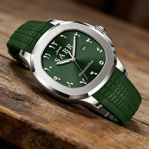 SABR Black Arabic Numerals Quartz <b>Watch</b> Men's Calendar Alloy <b>Case</b> <b>Watch</b> Waterproof Wholesale - Product Image 4