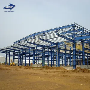 结构框架结构仓库建筑平面图预制钢结构框架建筑仓库