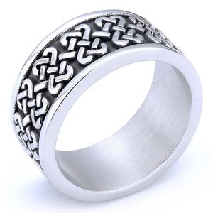 Anillo de hombre con brújula vikinga de la nueva mitología nórdica, de acero inoxidable 316L, para boda, compromiso o regalo. - Product Image 1