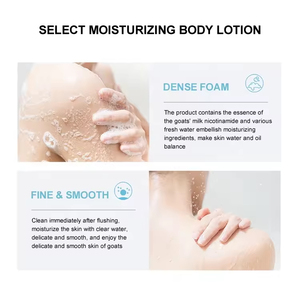 Gel <span class=keywords><strong>Doccia</strong></span> al Latte di Capra con Niacinamide, Lozione Sbiancante per Pelle Secca con Proprietà Nutrienti - Product Image 5