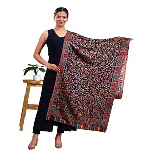Solid <b>Wool</b> Blend Women's Long Winter Shawl & Scarf <b>Wrap</b> Daily Wear Custom Logo Durable Windproof - Product Image 1