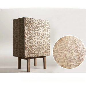 แผ่นผนังไม้เนื้อแข็งลายไม้สำหรับสำนักงานโรงแรมเพดาน/ผนังดูดซับเสียงพื้นหลังภายในเน้นเสียงที่หรูหรา - Product Image 2