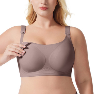 Usine En Gros Coton Push up Maman Lingerie Sans Couture Post-partum Anti-affaissement Gratuit Grand Soutien-Gorge De Maternité Soutien-Gorge D'allaitement pour les Femmes - Product Image 1