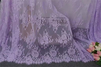 Garnitures en dentelle de cils de luxe Zeal Style de créateur de largeur personnalisée de haute qualité avec bordure en tissu de dentelle en filet brodé