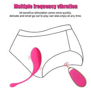Extérieur Discret Vibrant-Télécommande Sans Fil Portable Stimulation Clitoridienne Adulte Jouet Silicone + ABS 100% Étanche - Product Image 4