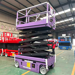 Plateforme de travail mobile électrique à ciseaux de 4m, <span class=keywords><strong>6m</strong></span>, 8m, 10m, 12m, 20m pour services d'ingénierie – Fabricant chinois - Product Image 1