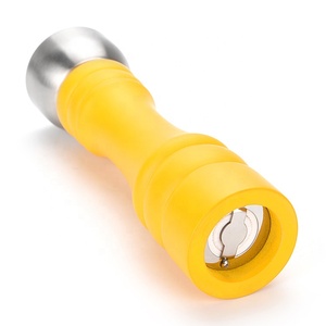 Nouveau modè<span class=keywords><strong>le</strong></span> jaune couvercle en acier inoxydable 8 pouces <span class=keywords><strong>moulin</strong></span> à poivre manuel <span class=keywords><strong>moulin</strong></span> à sel et à poivre en bois - Product Image 3