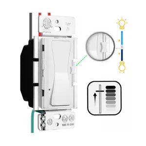 2 fio dimmer Suppliers-Keygma interruptor de luz 3 vias 300w ac 120 277v, interruptor de luz e regulação com nós para regulável led