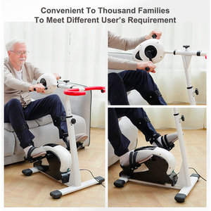 Alat Terapi Rehabilitasi Fisik Profesional untuk Lansia dan Penyandang Disabilitas, Sepeda Latihan Medis dengan Pedal untuk Lengan dan Kaki, Dilengkapi Pelindung Kaki - Product Image 3