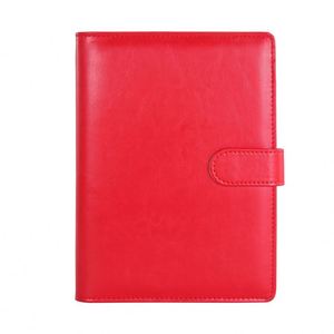 Office Notepad Gift Red Undated Hardcover Journal Customized Brand Logo PU Leather Notebook - Product Image 1