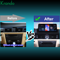 Autoradio 10.25 pouces pour BMW Série 3 E90 E91 E92 E93 2005-2012 Unité principale Android Multimédia sans fil CarPlay 4G Carte SIM GPS