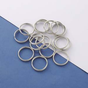 Anneau à ressort à deux couches Accessoires en acier inoxydable Anneau fendu Connecteurs de composants de recherche de bijoux - Product Image 2