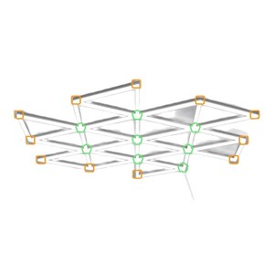 Lumière LED Hexago, lumière de plafond LED pour garage, éclairage pour lavage de voitures, salon de beauté, éclairage LED pour atelier, éclairage pour zone de detailing automobile - Product Image 1