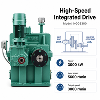 Gearbox Reducer Industri NGGS300 3000kW Kecepatan Tinggi untuk Turbin Pembangkit Listrik Blower MVR
