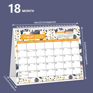Năm Học Lịch Bàn A5 kích thước dày giấy hàng tháng máy tính để bàn đứng lật lịch bao gồm jul.2025-dec.2026 - Product Image 2