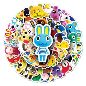 50PCS Fábrica al por mayor Tendencia divertida Personalidad Decorativa <span class=keywords><strong>Animal</strong></span> <span class=keywords><strong>Crossing</strong></span>: New Horizons Pegatinas Manual Equipaje Botella Pegatinas - Product Image 6