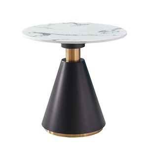 New Design Luxury Side <strong>Table</strong> <strong>Gold</strong> Stainless Steel Modern Italian Round Black Marble <strong>Small</strong> Coffee <strong>Table</strong> for Living Room - Product Image 6