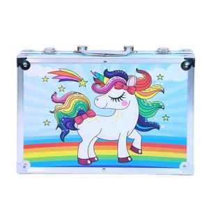 ناسفة الأطفال المفضلة لعبة تلوين هدية مجموعة صناديق يونيكورن نمط ، يشمل الطباشير وأقلام الرصاص و متعددة اللون الدهانات - Product Image 1