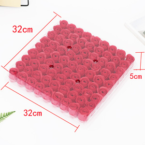 Flor de Jabón 3D de Plástico de Tres Capas, Simulación de Rosa Eterna sin Base - Product Image 4