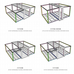 Luxus villa Ready Made Living 2 3 4 Schlafzimmer Mobil heim Vorgefertigt 20ft 30ft 40ft erweiterbares Container haus mit Toilette - Product Image 6