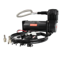 Kit de suspension pneumatique universel de compresseur de suspension pneumatique noir X444C pour voitures 100% @ 100 psi