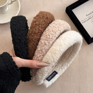 Bandeau en tissu rétro pour femme, couleur unie, style fête, pour usage quotidien et extérieur - Product Image 1