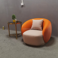 Fauteuil d'appoint en velours, fauteuil de détente moderne, canapé simple pour salon