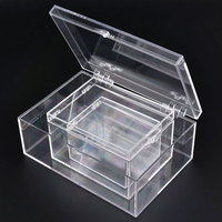 Boîte rectangulaire transparente en plastique PC incassable pour la collection de spécimens d'insectes et l'affichage de cadeaux et d'objets artisanaux
