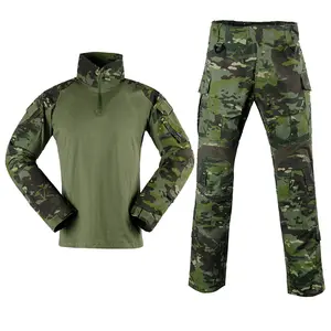 G3 Polyester + Cotton Uniforms Combat Shirt Pants Uniform Pants Tactical OD Green Uniform