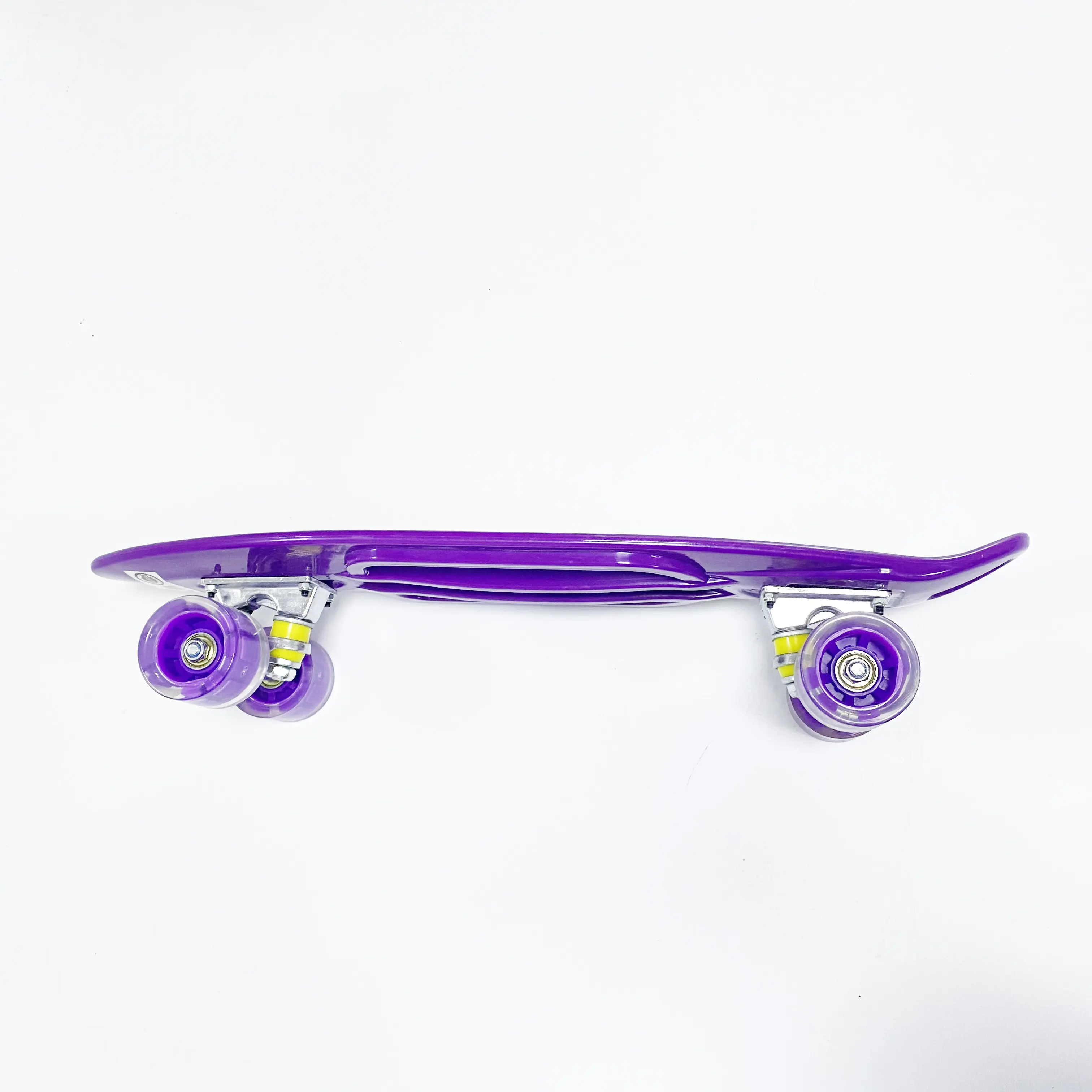 Magic color PP printable board Customized professional 22 inch PP skateboard with flashing wheels high quality