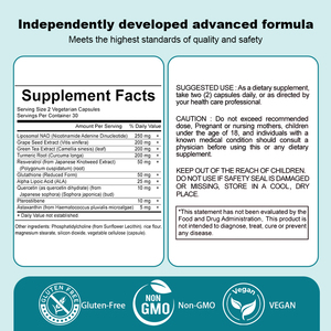 <span class=keywords><strong>NAD</strong></span>+ 1000 มก. ลิโปโซมอล 10 in 1 สูตรขั้นสูงเพื่อความมีชีวิตชีวาของเซลล์ 60 เม็ด - Product Image 5