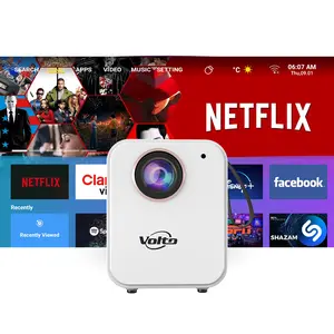 160ANSI 3000 Lumens Portable Mini LED Smart Android Wifi Home Theater Video Projector for Full HD 720P 4k Cinema Smartphone