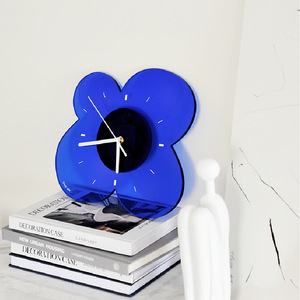 Custom logo Acrylic Living Room Flower <strong>Clock</strong> <strong>Wall</strong> Mounted Colorful Sublimation <strong>Wall</strong> <strong>Clock</strong> Home <strong>Decor</strong> - Product Image 3