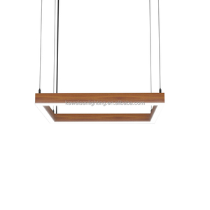 Đèn Chùm Hình Tròn Kim Loại <span class=keywords><strong>LED</strong></span> Màu Xám 18 "Hình Tứ Giác Ba Chiều Phổ Biến Hiện Đại Đèn Treo Lồng Vào Nhau Ở Sảnh Khách Sạn - Product Image 3