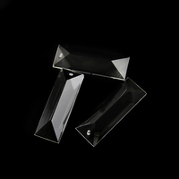 Plafonnier Triangle en cristal K9, 22x76mm, haute qualité, 10 pièces, accessoires de lampe, à prisme