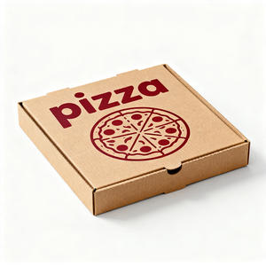 Boîte à pizza robuste à prix réduit 20*20*4.5cm Emballage à pizza de qualité commerciale Dimensions personnalisables Conteneur à pizza en gros - Product Image 4