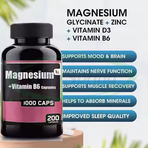 VitaSpring OEM Halal magnesio glicinato cibo salutare 500mg zinco magnesio vitamina <span class=keywords><strong>B6</strong></span> capsule - Product Image 2