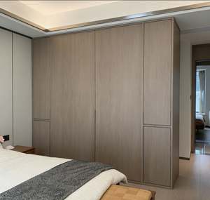 Juego de Armario de Lujo Personalizado BALOM con Puertas de Vidrio Esmerilado, Iluminación Interior LED y Estantes Extraíbles para Pantalones para Almacenamiento en el Dormitorio - Product Image 5