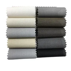 Usine personnalisée crème solaire tissu rouleau aveugle fenêtre nuances rideau Zip écran Smart tissu extérieur