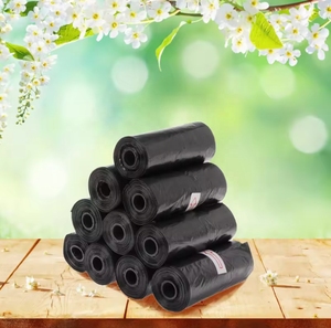 Custom Printed Trash Bags Biodegradable Black Household Garbage Bag on Roll Bolsas De Basura - Product Image 3