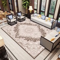 Neue Luxuriöse Polyester Geometrische Teppiche für Wohnzimmer Großformatige Wohndekor Teppiche Dicke Bodenläufer Umweltfreundliche Fleckenresistente Teppiche