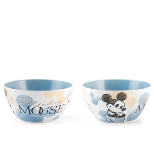 Ciotole in ceramica di Topolino da 590 ml, set da 2 per snack e dessert - Product Image 1