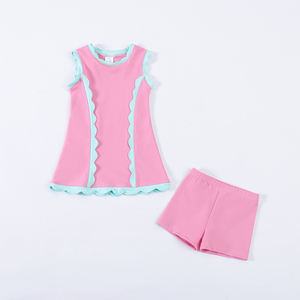 Vestido de Verano para Niñas, Certificado por CPC y CPSIA, Transpirable, de Nailon y Elastano, sin Mangas, Estilo Boutique - Product Image 3