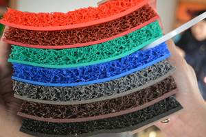 Servicio de Corte Personalizado de Alfombrillas de PVC para Posiciones de Pie de Empleados en Líneas de Preparación de Vegetales en Cocinas Centrales Comerciales - Product Image 4