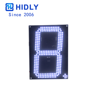 Commercio all'ingrosso Hidly LED numero prezzo Display Italic 12 pollici colore bianco elettronico LED Gas prezzo segno tabellone - Product Image 2