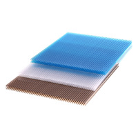 Panneau alvéolaire transparent pour serre, en polycarbonate, haute résistance, alvéolaire, pour éclairage naturel