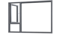 Ventanas Abatibles de Aluminio de 75 mm con Rotura de Puente Térmico, Impermeables, Insonorizadas y Aisladas, Estándar Americano