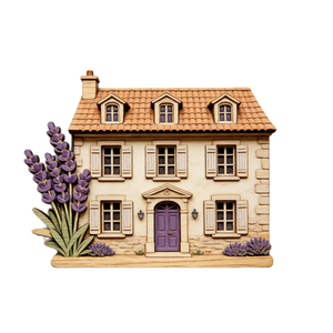 Aimants de réfrigérateur <span class=keywords><strong>en</strong></span> bois <span class=keywords><strong>Provence</strong></span> Village & Lavender Field, cadeau de voyage français - Product Image 3