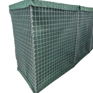 Prix usine galvanisé maille soudée <span class=keywords><strong>gabion</strong></span> barrière de défense <span class=keywords><strong>mur</strong></span> de sable bastion <span class=keywords><strong>mur</strong></span> antidéflagrant - Product Image 1